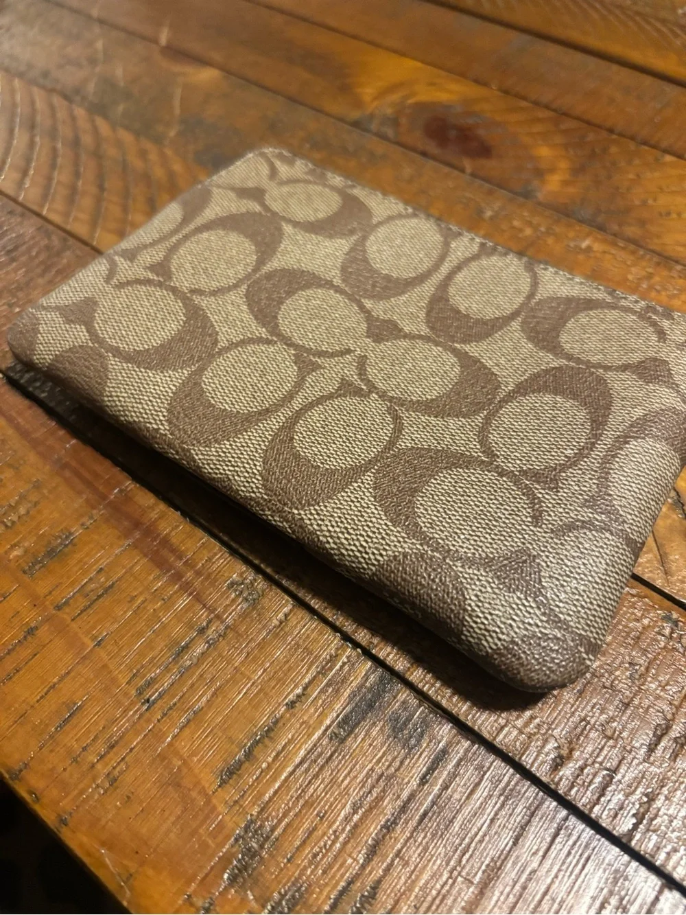 Coach Signature Wristlet
